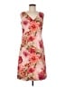 Talbots 100% Cotton Floral Pink Cocktail Dress Size 8 - photo 1