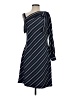 ECI Stripes Blue Casual Dress Size 4 - photo 1