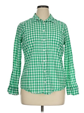 J.Crew Factory Store Long Sleeve Button-Down Shirt (view 1)