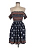 Derek Heart Paisley Blue Casual Dress Size M - photo 1