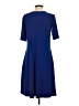 Susan Graver Solid Blue Casual Dress Size XS - photo 2