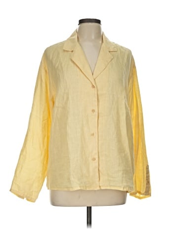 Zara 3/4 Sleeve Button-Down Shirt (view 1)