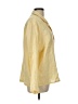 Zara Color Block Yellow 3/4 Sleeve Button-Down Shirt Size L - photo 4