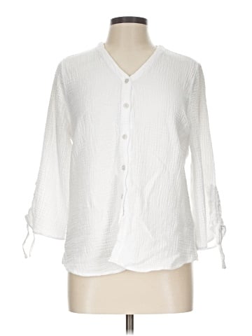 Foxcroft 3/4 Sleeve Blouse (view 1)