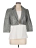Carmen Marc Valvo Metallic Silver Blazer Size 6 - photo 1