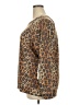 Caslon Animal Print Brown Long Sleeve T-Shirt Size XXL - photo 5