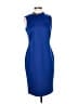 Calvin Klein Solid Blue Cocktail Dress Size 6 - photo 1