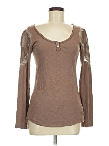 Free People Long Sleeve Henley (view 1)