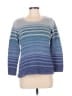L.L.Bean 100% Cotton Stripes Blue Pullover Sweater Size M - photo 1