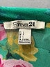 Forever 21 100% Polyester Floral Teal Long Sleeve Blouse Size L - photo 7