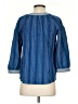 Massimo Dutti Blue 3/4 Sleeve Blouse Size S - photo 2