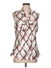 Kasper 100% Polyester Ivory Sleeveless Blouse Size L - photo 1