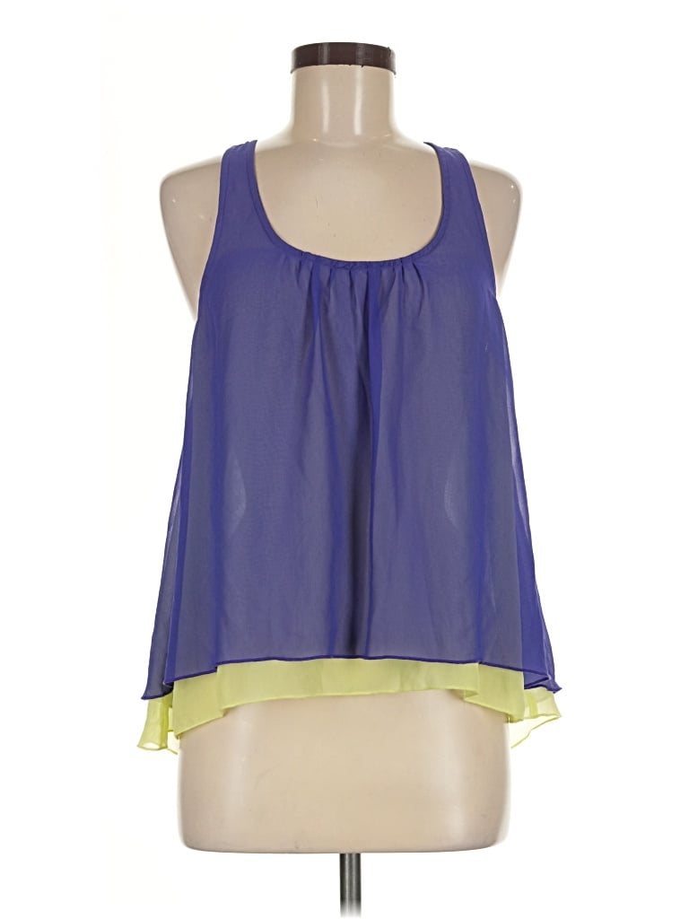Pre-owned Decree Sleeveless Blouse In Blue