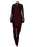 Mason 100% Silk Burgundy Jumpsuit Size 0 - photo 2