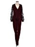 Mason 100% Silk Burgundy Jumpsuit Size 0 - photo 1