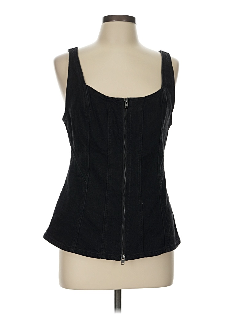 Pre-owned Universal Thread Sleeveless Top Black Sweetheart Neckline Tops