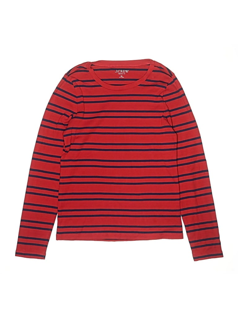Pre-owned Jcrew Kids' Long Sleeve T-shirt In Red