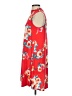 Pink Blush Print Red Casual Dress Size S - photo 5