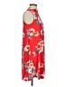 Pink Blush Print Red Casual Dress Size S - photo 4