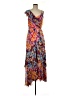 Lulus 100% Polyester Floral Purple Orange Cocktail Dress Size M - photo 1