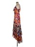 Lulus 100% Polyester Floral Purple Orange Cocktail Dress Size M - photo 5