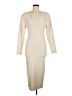 Express Solid Ivory Cocktail Dress Size M - photo 1