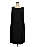 Le Suit Solid Black Casual Dress Size 18 - photo 1