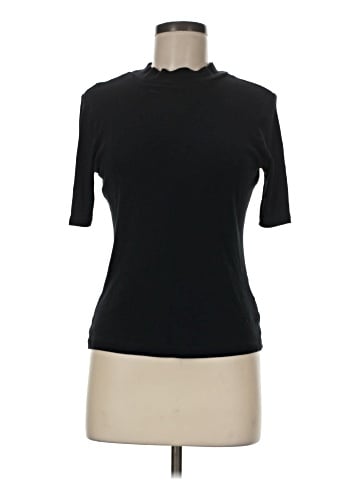 Madewell Drapey-Rib Mockneck Top (view 1)