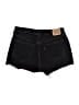 Levi's 100% Cotton Hearts Black Denim Shorts Size M (estimated) - photo 2