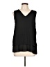 MICHAEL Michael Kors 100% Polyester Black Sleeveless Blouse Size L - photo 1