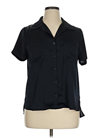 Skies Are Blue Short Sleeve Blouse (view 1)