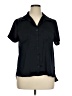 Skies Are Blue 100% Polyester Black Short Sleeve Blouse Size XL (petite) - photo 1