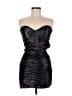 2b bebe Metallic Black Cocktail Dress Size M - photo 1