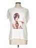 Cyrus Print White Short Sleeve T-Shirt Size L - photo 1