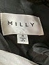 Milly 100% Silk Graphic Gray Cocktail Dress Size 4 - photo 7