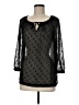 Ann Taylor LOFT 100% Polyester Black 3/4 Sleeve Blouse Size M (petite) - photo 1