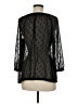 Ann Taylor LOFT 100% Polyester Black 3/4 Sleeve Blouse Size M (petite) - photo 2