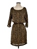 MICHAEL Michael Kors 100% Polyester Animal Print Brown Casual Dress Size S - photo 1