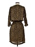 MICHAEL Michael Kors 100% Polyester Animal Print Brown Casual Dress Size S - photo 2