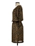 MICHAEL Michael Kors 100% Polyester Animal Print Brown Casual Dress Size S - photo 5