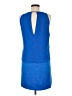 Parker 100% Polyester Color Block Blue Casual Dress Size M - photo 2