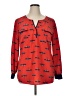 Style&Co 100% Polyester Red Long Sleeve Blouse Size XL - photo 1