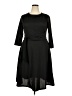 Unbranded Solid Black Casual Dress Size XXL - photo 1