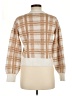 Hippie Rose Plaid Tan Pullover Sweater Size M - photo 2