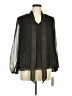 NANETTE Nanette Lepore 100% Polyester Black Long Sleeve Blouse Size M - photo 1