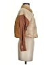Very J Color Block Tan Long Sleeve Blouse Size S - photo 4