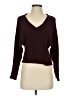American Eagle Outfitters 100% Polyester Burgundy Pullover Sweater Size S - photo 1
