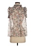 Elan 100% Polyester Tan Sleeveless Blouse Size S - photo 1