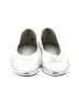 Open Edit 100% Leather Metallic Silver Flats Size 9 - photo 2