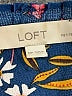 Ann Taylor LOFT 100% Polyester Print Blue Casual Dress Size M (petite) - photo 4